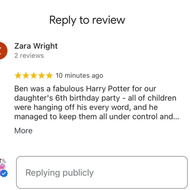 Lovely feedback #childrensentertainers #childrenspartylondon #kidspartylondon